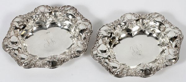 WHITING MFG. CO. ART NOUVEAU STERLING DISHES (1 of 3)