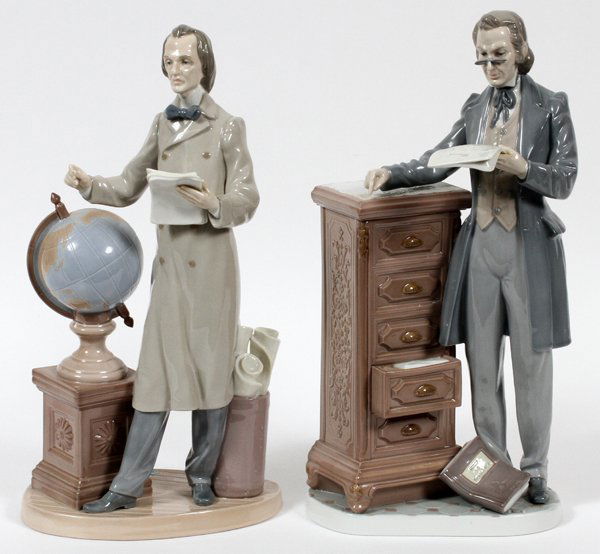 LLADRO PORCELAIN FIGURES OF MEN TWO (1 of 2)