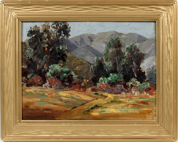 WILLIAM WENDT OIL ON CANVAS BOARD (1 of 3)