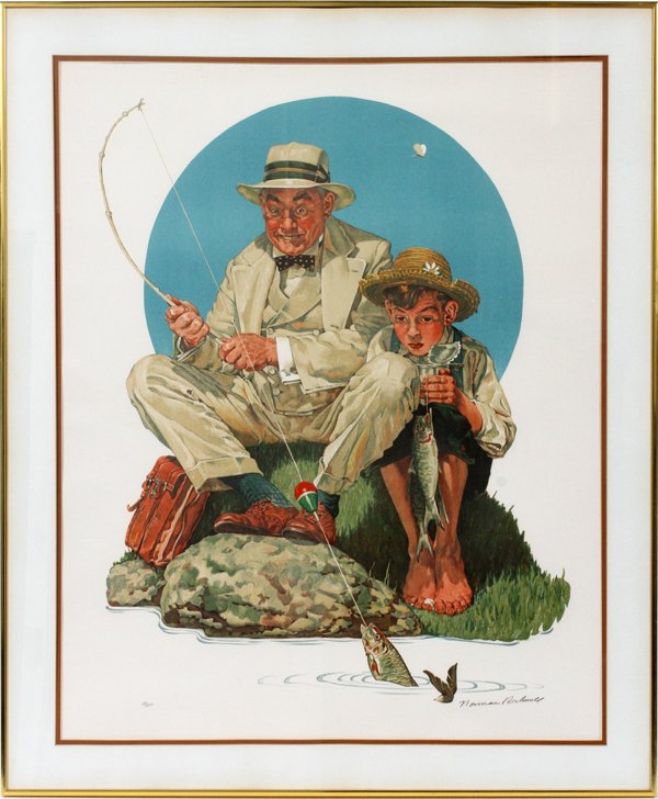NORMAN ROCKWELL LITHOGRAPH (1 of 2)