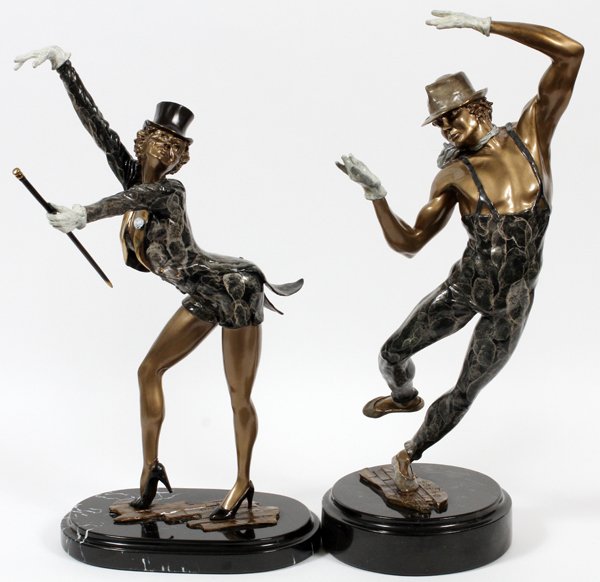 RONALD & SHEILA RUIZ BRONZE SCULPTURES 1998 TWO (1 of 2)