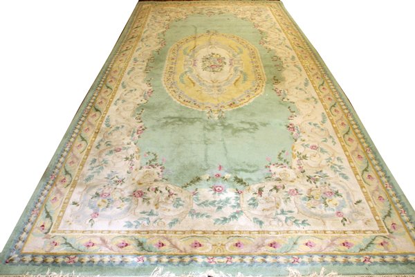AUBUSSON STYLE HAND KNOTTED CARPET (1 of 3)