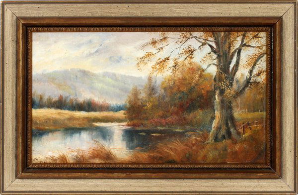 C.H. THOMPSON AMERICAN OIL ON BOARD 1920 (1 of 4)