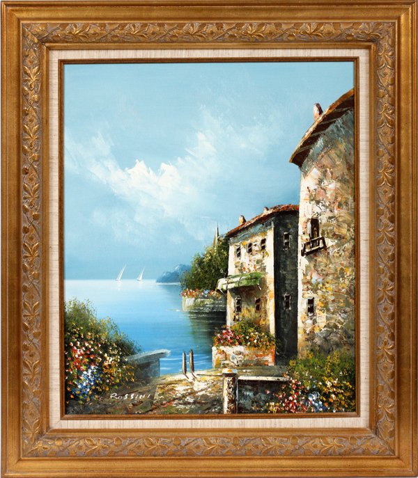 ROSSINI OIL ON CANVAS LATER 20TH C.