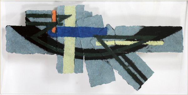 CLINTON HILLDYED HANDMADE PAPER COLLAGE 1984 (1 of 5)