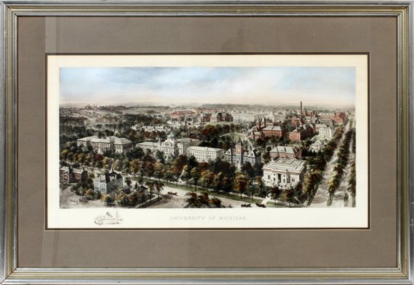 RICHARD RUMMEL HAND COLORED LITHOGRAPH (1 of 2)