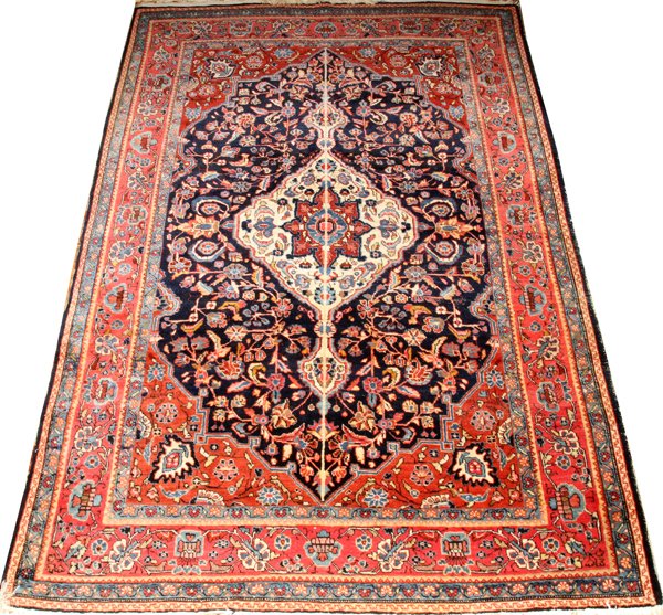 SAROUK HAND WOVEN WOOL RUG (1 of 2)