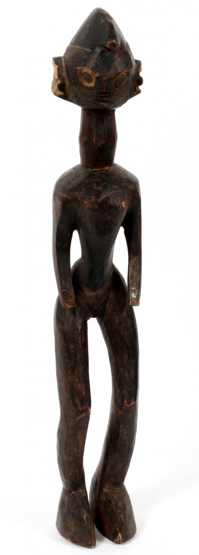 CHAMBA AFRICAN CARVED WOOD FEMALE FIGURE (1 of 2)