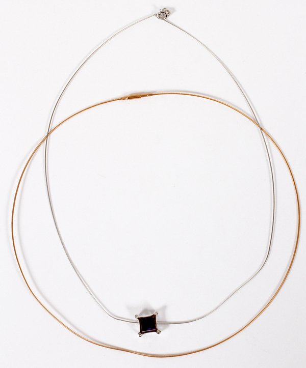 14KT WHITE & 18KT YELLOW GOLD NECKLACES TWO (1 of 2)
