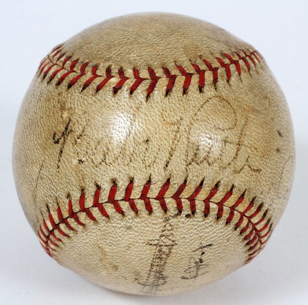 BABE RUTH AND TY COBB AUTOGRAPHED BASEBALL (1 of 6)