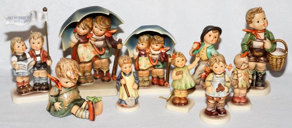 HUMMEL BISQUE FIGURES, TEN (1 of 2)