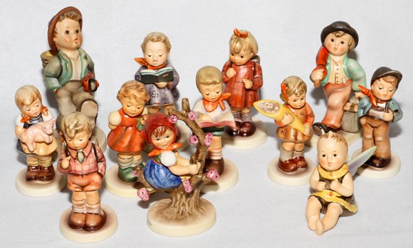 HUMMEL BISQUE FIGURES, TWELVE (1 of 2)