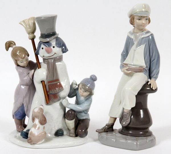 LLADRO PORCELAIN FIGURINES, 2PCS (1 of 2)