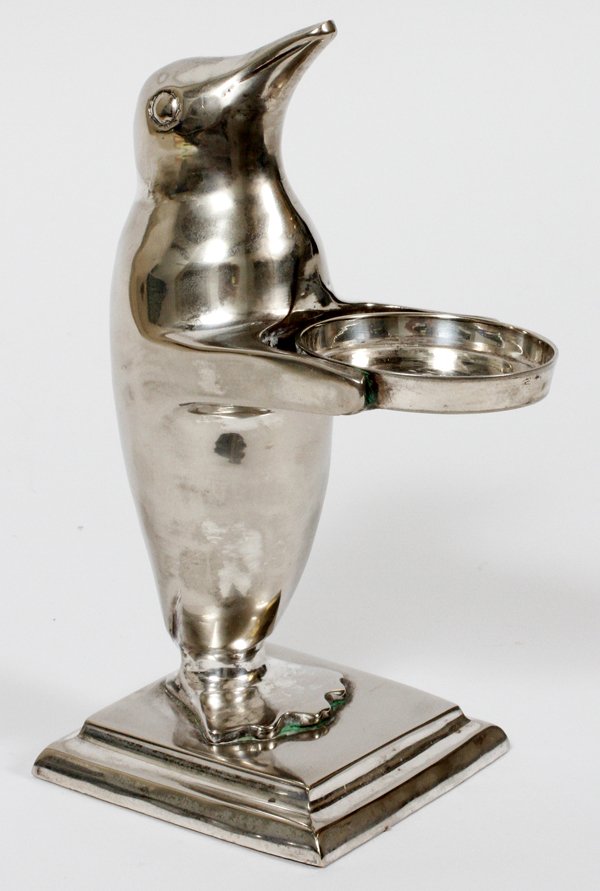 ART DECO CHROME PLATED BRASS PENGUIN C1930 (1 of 1)