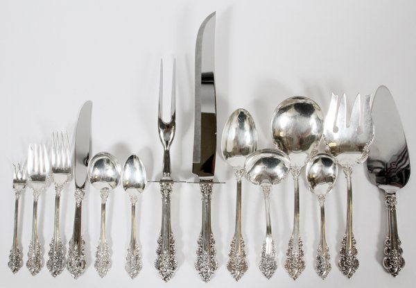 FRANK M. WHITING 'BOTTICELLI' STERLING FLATWARE SET (1 of 3)