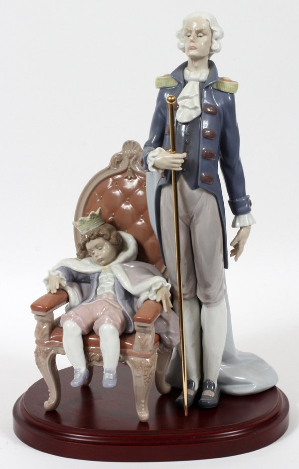 LLADRO PORCELAIN FIGURE GROUP 'ROYAL SLUMBER' (1 of 2)