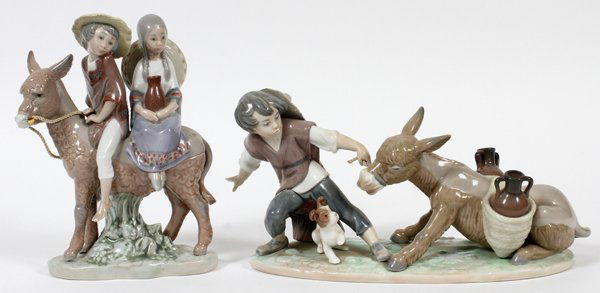 LLADRO PORCELAIN FIGURES OF CHILDREN, TWO (1 of 2)