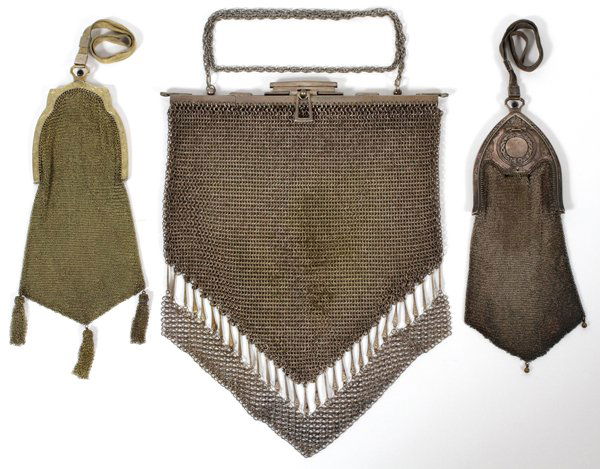 WHITING & DAVIS GERMAN & OTHER MESH HANDBAGS 3 PCS (1 of 2)