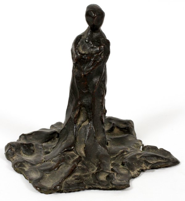 PAUL SUTTMAN BRONZE, WOMAN W/ FLOWING ROBE. (1 of 5)