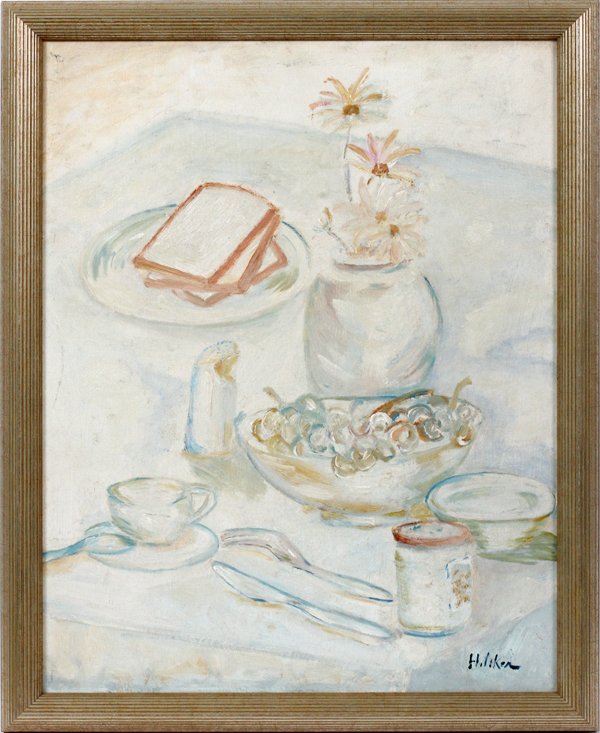 OIL ON BOARD SIGNED JOHN HELIKER (1 of 3)