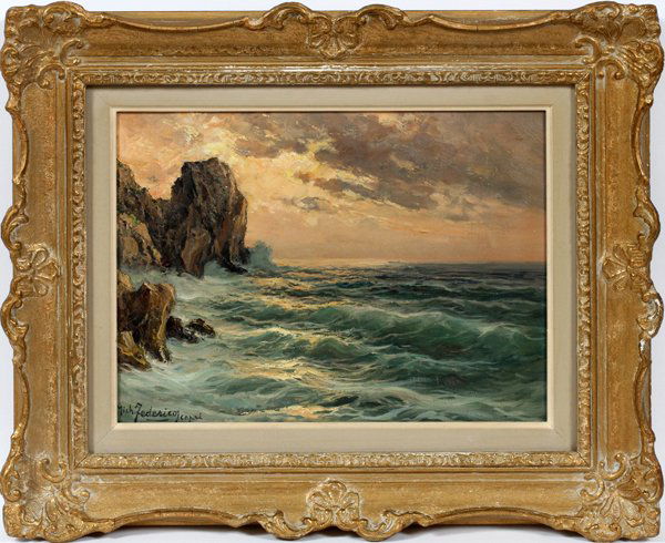 MICHELE FEDERICO, ITALY 1884 - 66, OIL ON CANVAS (1 of 4)