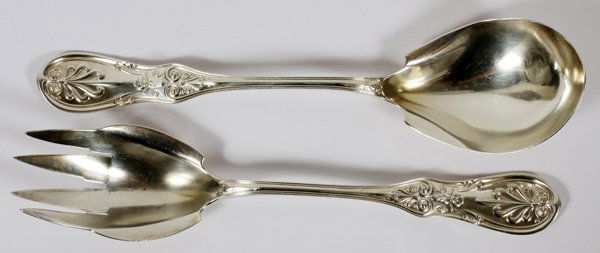 TIFFANY&CO. 'SARATOGA' STERLING VERMEIL SERVING SET (1 of 2)