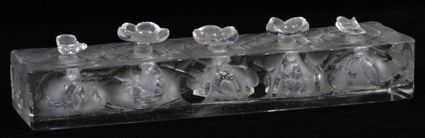 LALIQUE 'LES FLEURS D'ORSAY' PERFUME TESTER C. 1925 (1 of 4)