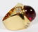 18KT YELLOW GOLD PINK TOURMALINE & DIAMOND RING - 2