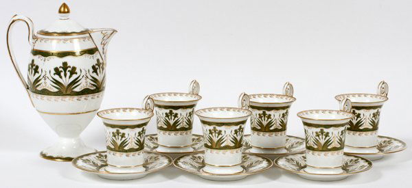 WEDGWOOD PORCELAIN CHOCOLATE SET FOR SIX (1 of 4)