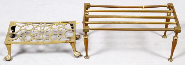 ENGLISH BRASS TRIVETS 19TH C. TWO (1 of 2)