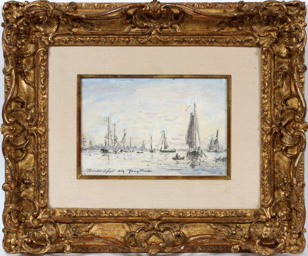 JOHAN BARTHOLD JONGKIND WATERCOLOR 1869 (1 of 5)