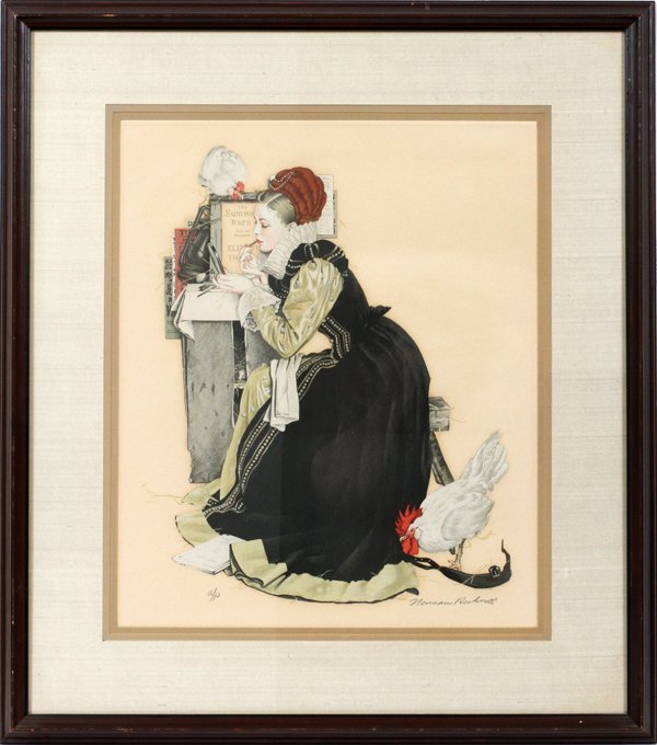 NORMAN ROCKWELL LITHOGRAPH SUMMER STOCK (1 of 4)