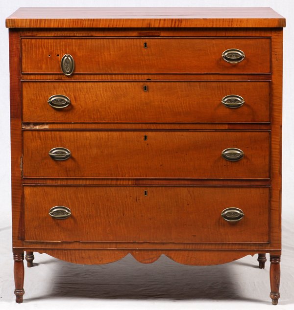 AMERICAN MAPLE DRESSER 19THC. (1 of 2)