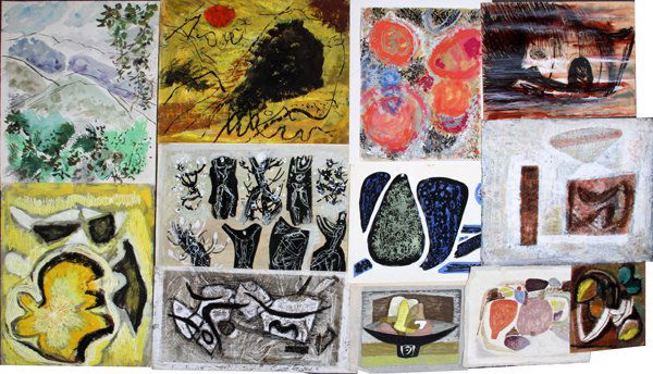 EDNA REINDEL ABSTRACT SKETCHES, 15 (1 of 2)