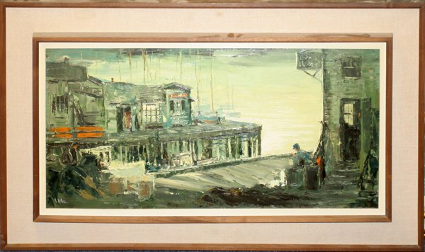 VIOLA M. ALLEN OIL ON MASONITE (1 of 3)