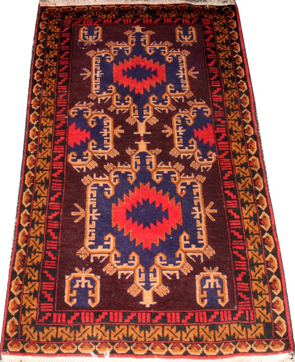 HAND MADE CAUCASIAN WOOL RUG (1 of 2)