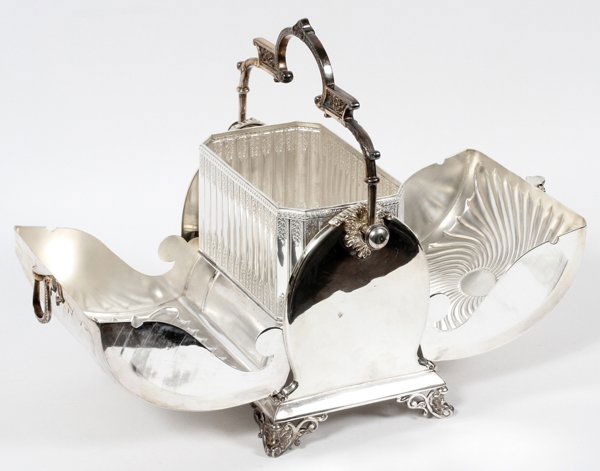 ENGLISH ELECTROPLATE SILVER BISCUIT BOX (1 of 2)