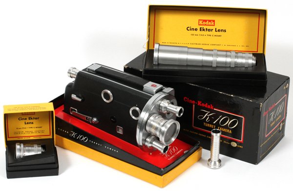 KODAK K-100 TURRET MOVIE CAMERA 16MM (1 of 1)