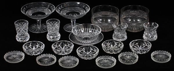 WATERFORD VAL ST. LAMBERT & OTHER CRYSTAL TABLEWARE (1 of 2)