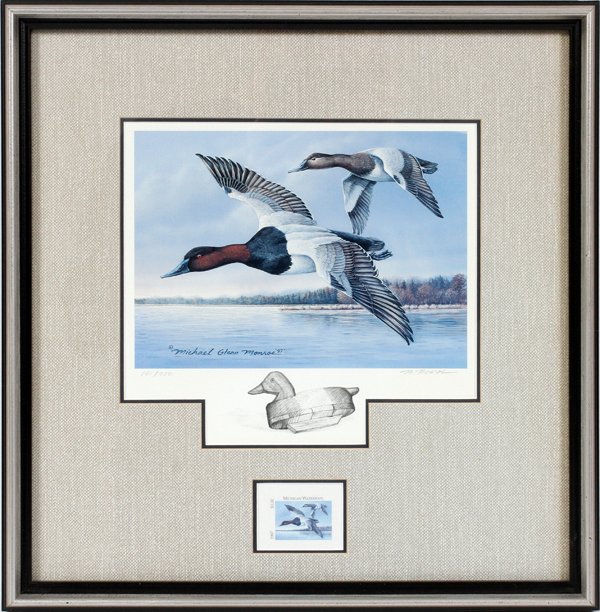 MICHAEL MONROE DUCK PRINT AND STAMP 1997 #191/950 (1 of 1)