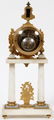 FRENCH BRONZE & MARBLE MANTEL CLOCK C. 1850 - 3