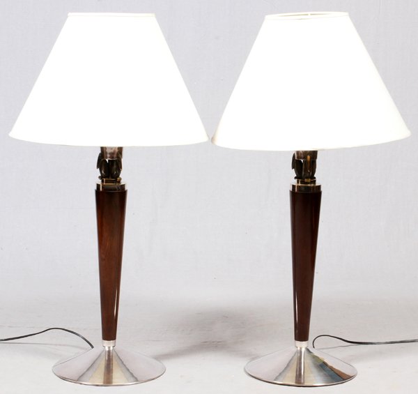 ATELIER PETITOT FRENCH ART DECO PELICAN TABLE LAMPS (1 of 3)
