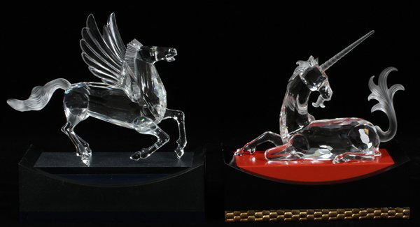 SWAROVSKI 'FABULOUS CREATURES' CRYSTAL FIGURES, TWO (1 of 1)