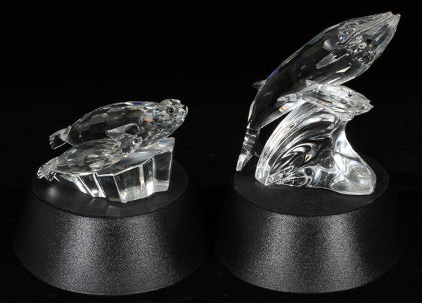 SWAROVSKI CRYSTAL FIGURES, TWO (1 of 1)