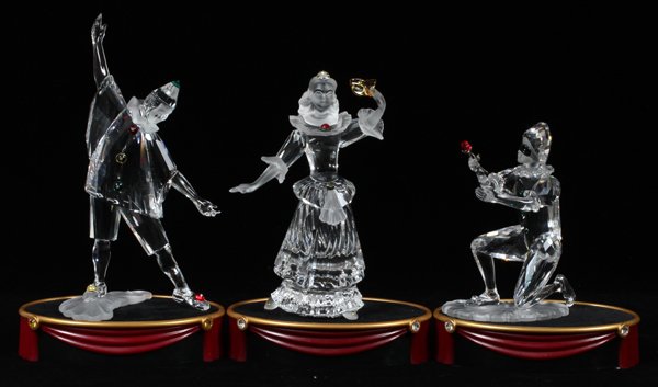 SWAROVSKI 'MASQUERADE COLLECTION' CRYSTAL FIGURES (1 of 1)
