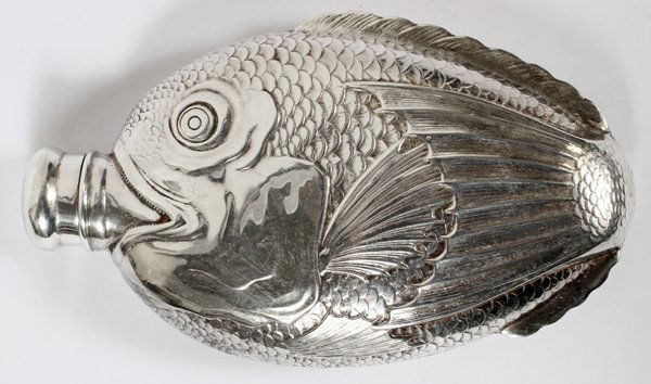 SILVER FLASK W/ TIFFANY & CO. STERLING CAP (1 of 5)