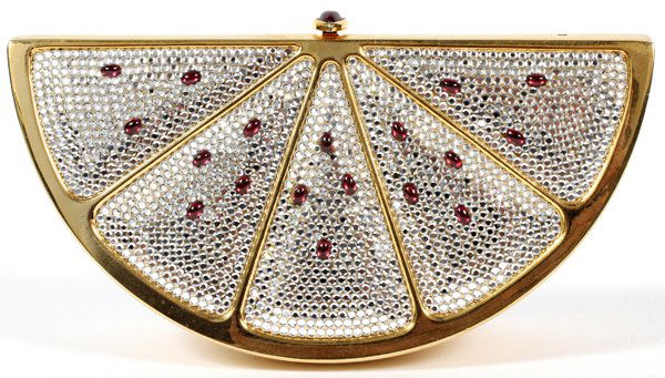 JUDITH LEIBER WATERMELON SLICE MINAUDIERE (1 of 4)