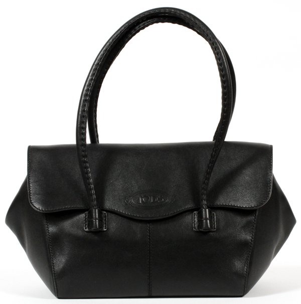 TOD'S BLACK LEATHER BAG (1 of 2)