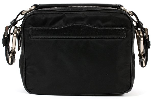 PRADA BLACK NYLON SHOULDER BAG (1 of 3)