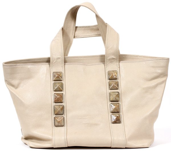 MARC JACOBS IVORY METALLIC LEATHER TOTE (1 of 4)